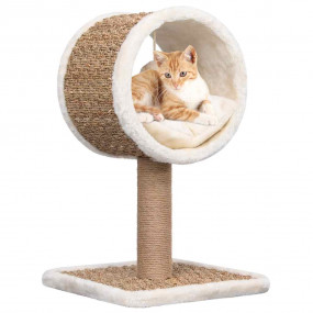 Cat Tree Beige Flakeboard Small Stylish Design Cat Tree...