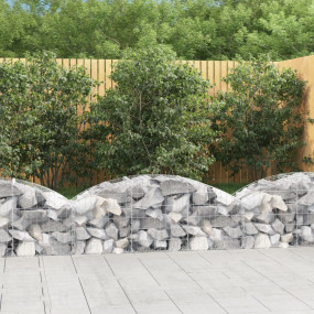 Gabion Basket Silver Galvanized iron Decorative Inlays