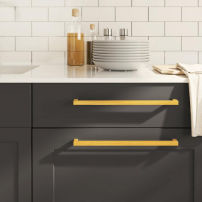 Cabinet Handle Set of 5 Gold Stainless steel Medium Dur...