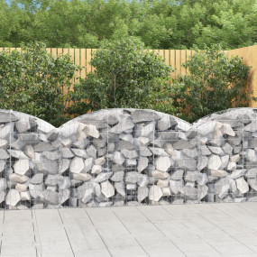 Gabion Basket Silver Galvanized iron 59.1 x 19.7 x 31.5...