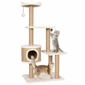 Cat Tree Beige Flakeboard Large Durable Cat Tree Rectan...