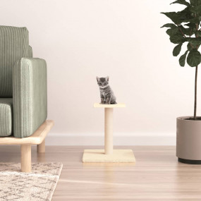 Cat Scratching Post Cream Engineered wood Standard