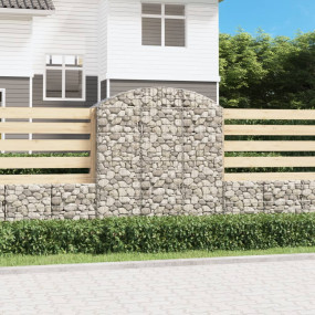 Gabion Basket Silver Galvanized Iron 59.1 x 19.7 x 70.9...