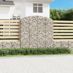 Gabion Basket Silver Galvanized iron Extra Tall Sturdy
