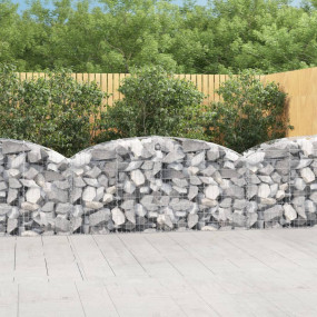 Gabion Basket Silver Galvanized iron 78.7 x 19.7 x 31.5...
