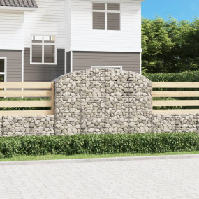 Gabion Basket Silver Galvanized Iron Medium Sound-Absor...