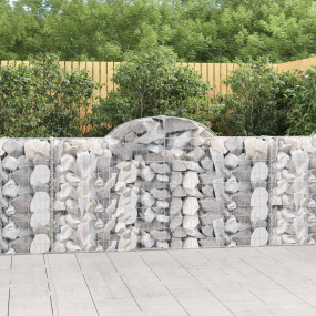 Gabion Basket Silver Galvanized iron 78.7x11.8x39.4/47....