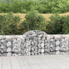 Gabion Basket Silver Galvanized iron 78.7 x 19.7 in Dur...