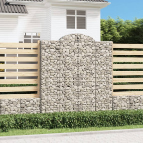 Gabion Basket Silver Galvanized iron Large  Decorative ...