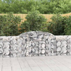 Gabion Basket Silver Galvanized iron 118.1 in long, 39....
