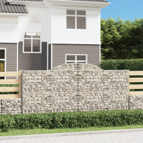 Gabion Basket Silver Galvanized Iron 118.1 x 11.8 x 63 ...