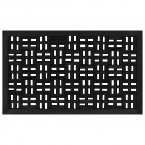 Door Mat Black Rubber 17.7x29.5 in Door Mat Rectangular
