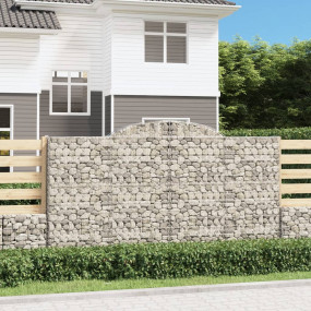 Gabion Basket Silver Galvanized iron 118.1 x 19.7 x 63/...