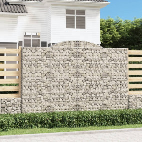 Gabion Basket Silver Galvanized iron 118.1 in x 19.7 in...