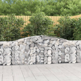 Gabion Basket Silver Galvanized Iron 157.5 x 11.8 x 31....