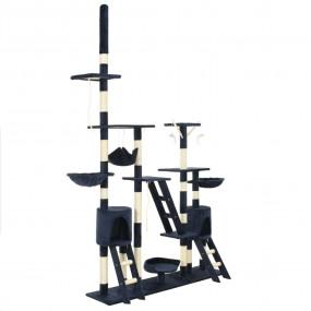 Cat Tree Blue Particle board frame, plush, sisal rope E...