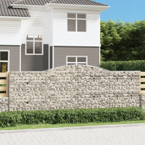 Gabion Basket Silver Galvanized iron 157.5 x 11.8 x 63....