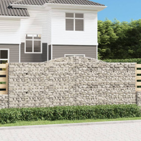 Gabion Basket Silver Galvanized iron 157.5 in x 11.8 in...