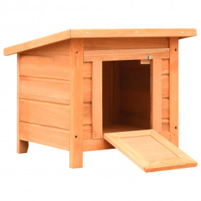 Cat House Brown and Green Solid pine/fir wood, powder-c...