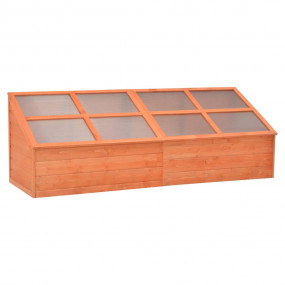 Greenhouse Natural Wood Tone Wood Large Foldable Greenh...