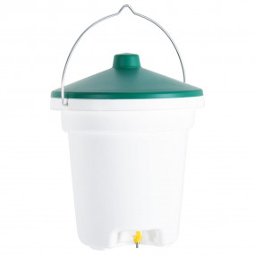 Poultry Drinker White and Green Polypropylene One Size