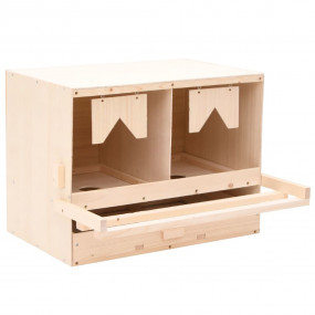 Chicken Laying Nest Brown and natural wood Solid pine w...