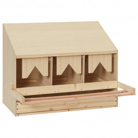 Chicken Laying Nest Brown and natural wood