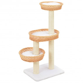 Cat Tree Natural Willow, Sisal, Plush Medium Nice Look ...