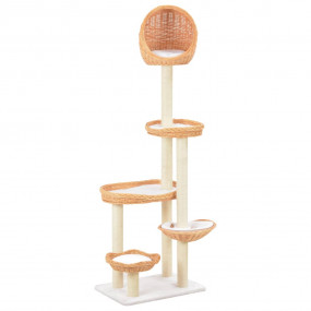 Cat Tree Natural Willow wood Large Nice Design Cat Tree