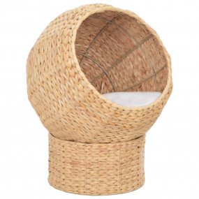 Cat Basket Natural Seagrass, Wood Small Removable Cover...