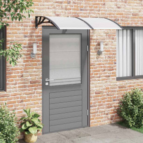 Door Canopy Black Polycarbonate sheets 59.1 x 29.5 in D...