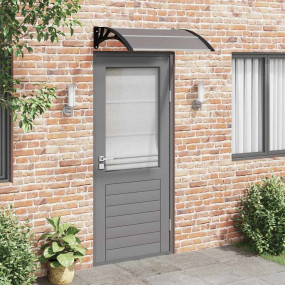 Door Canopy Black Polycarbonate, ABS, Aluminum 39.4 x 2...