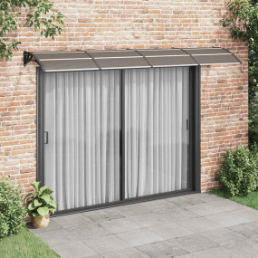 Door Canopy Black, Transparent Polycarbonate, ABS, Alum...