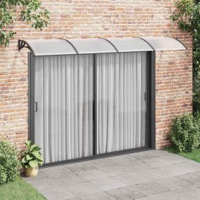 Door Canopy Black Polycarbonate, ABS, Aluminum Large Do...