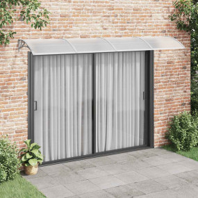 Door Canopy Grey Polycarbonate, ABS, Aluminum Large Dur...