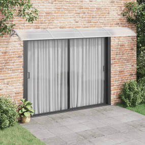Door Canopy Grey Polycarbonate 157.5 x 39.4 in Durable