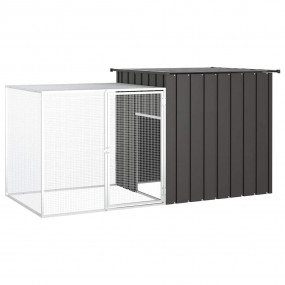 Chicken Cage Anthracite Galvanized steel 78.7 x 35.8 x ...