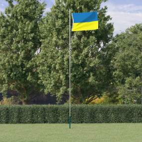 Ukraine Flag Blue and Yellow 68D Polyester 35.4 x 59.1 ...