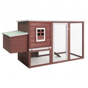 Chicken Coop Brown, White