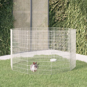 Animal Enclosure Silver Galvanized iron