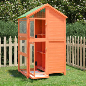 Bird House Brown Solid pine wood Large Durable Bird Hou...