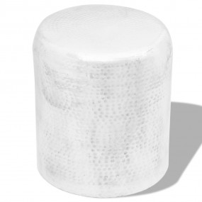 Imag:Side Table Silver Aluminum Medium Durable