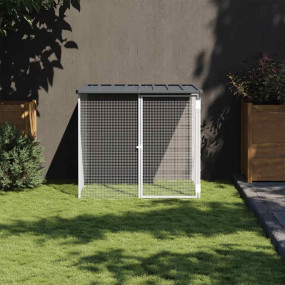 Chicken Cage Anthracite Galvanized Steel Medium Durable