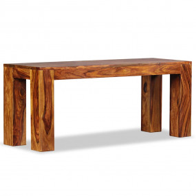 Bench Sheesham Honey Brown Solid Sheesham Wood Medium D...