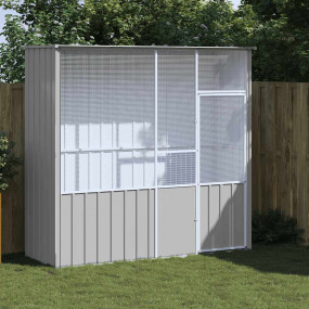 Bird Cage Grey Galvanized Steel Large Durable Bird Cage