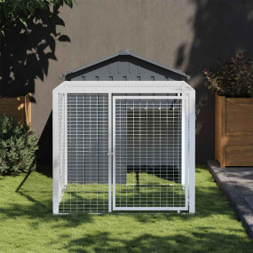 Chicken Cage Anthracite Galvanized Steel Large Durable