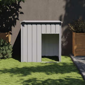 Dog House Light Grey Galvanized Steel 43.3x40.6x42.9 in...