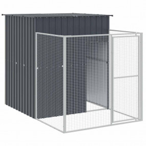 Dog House Anthracite Galvanized Steel 65 x 98.8 x 71.3 ...