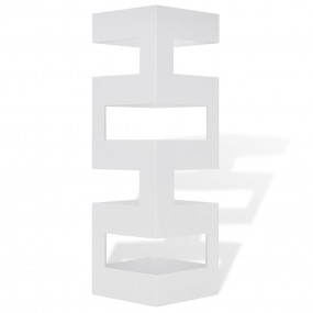 Umbrella Stand White Powder-coated steel 19.1 in tall