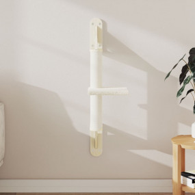 Wall-mounted Cat Tree Cream Engineered wood, plywood, p...